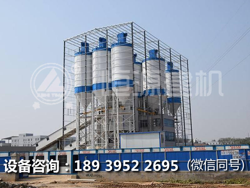 恒源建机混凝土搅拌楼以其能耗低,实用、造价低收到广泛好评